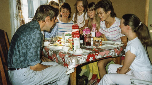 På veg til Landsfestivalen på  Heimdal 1987-2