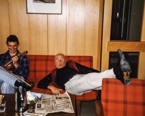 Ivar Hauge og Ludvig Eikås på Mo 1984-2