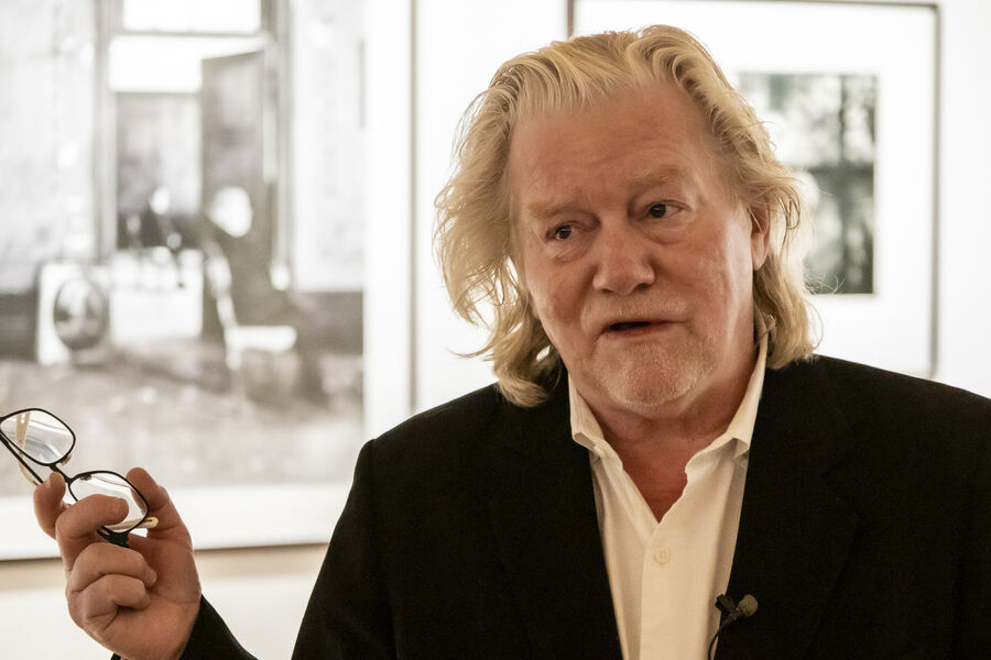 Morten Krogvold fotografert i Vågå under en workshop i januar 2020. Foto: Toralf Sandåker.