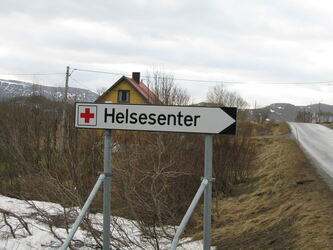 Helsesenterskilt Helsesenterskilt