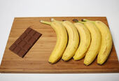 100 gram melkesjokolade tilsvarer energiinnholdet i fem bananer.