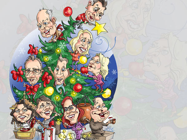 Politikere i juletreet