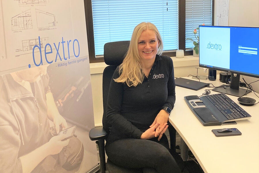 Drift- og utviklingsleder, Elise Støle i Dextro og VB, gleder seg over stadig flere brukere av kvalitetssikringssystemet Dextro. 