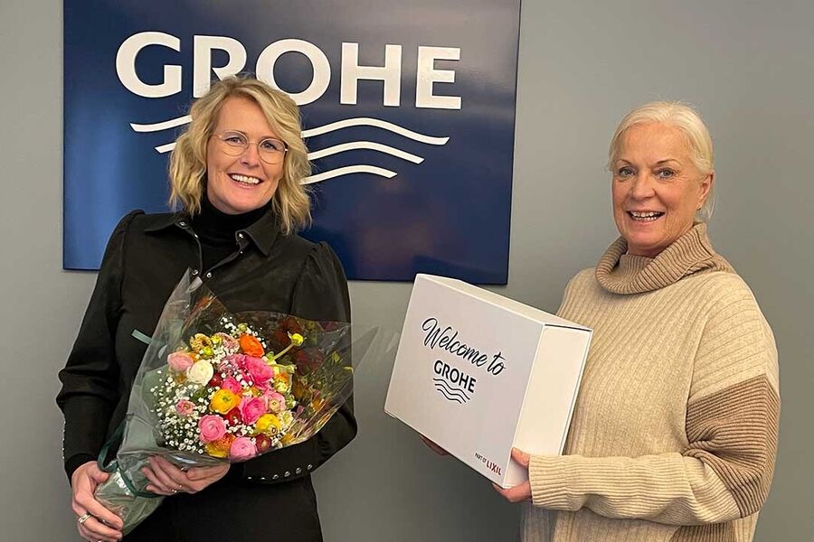 Jorunn Tharaldsen, Key Account Manager for Architects & Designers, og Anne Øiseth, Country Manager, i GROHE og LIXIL EMEA.