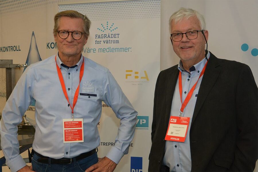 - Vi ønsker ikke å være «sjuende far i huset» hos Fagrådet for våtrom, men stiller oss til disposisjon dersom etterkommer Vidar Hellstrand ønsker det, sier parhestene Bjørn Grimsrud og Cato Ove Karlsen. 