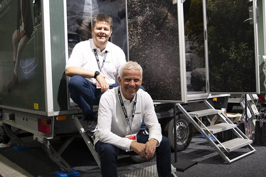 På standen til Geberit i  VA/VVS paviljongen var det to glade herrer i Lars Finn og Tom Arne Endresen som passet på når VVSforum var innom. 