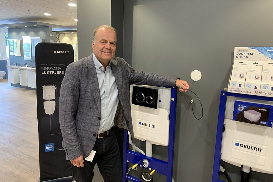 Salgssjef Herman Larsen, Geberit Norge.