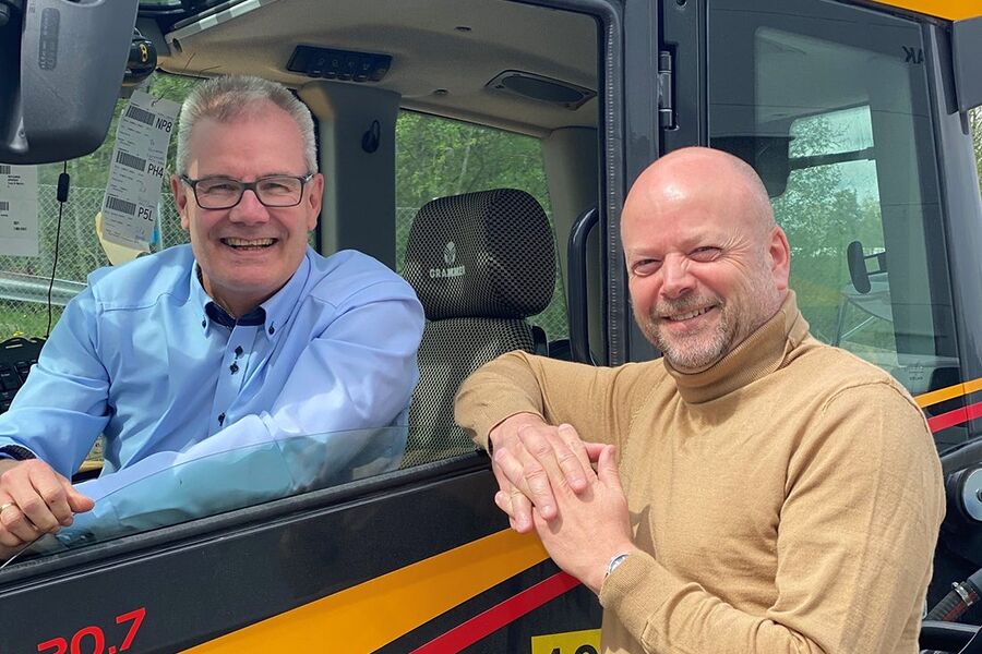 Adm. direktør Bjørn Moen og markeds- og bærekraftsdirektør Kjetil Grønbakken i Heidenreich kan se tilbake på en betydelig vekst de siste årene . September i år ble den beste omsetningsmåneden i selskapets historie. 