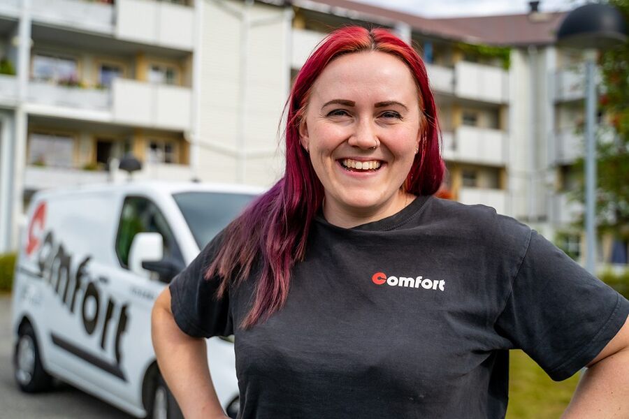 - Der er superstas å være med helt til finalen, sier Ida Meldgaard, rørleggerlærling hos Comfort Lier,