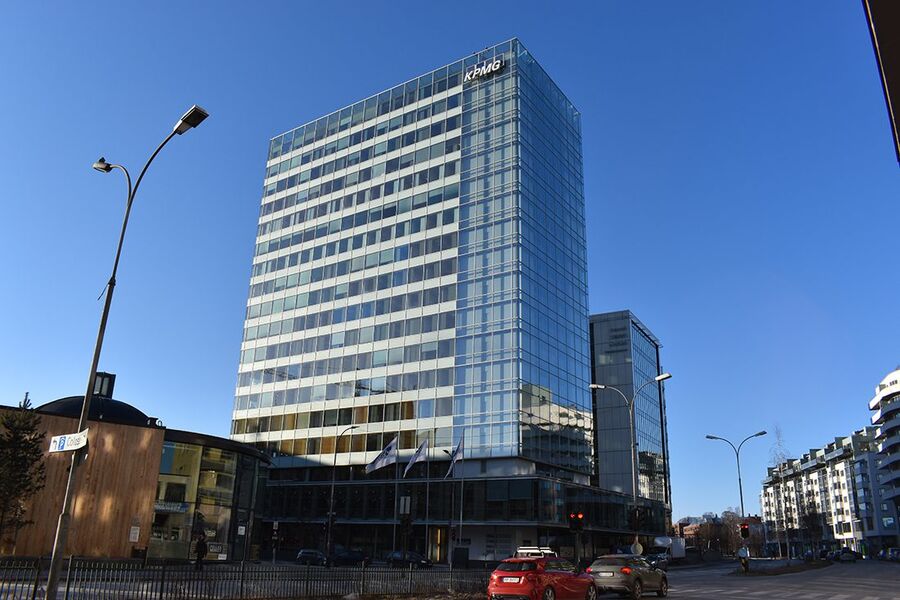 Ombruk av byggematerialer i KPMG-bygget i Oslo kan gi stor klimagevinst og millionbesparelser viser en fersk rapport. Foto: Multiconsult/Cato A. Mørk