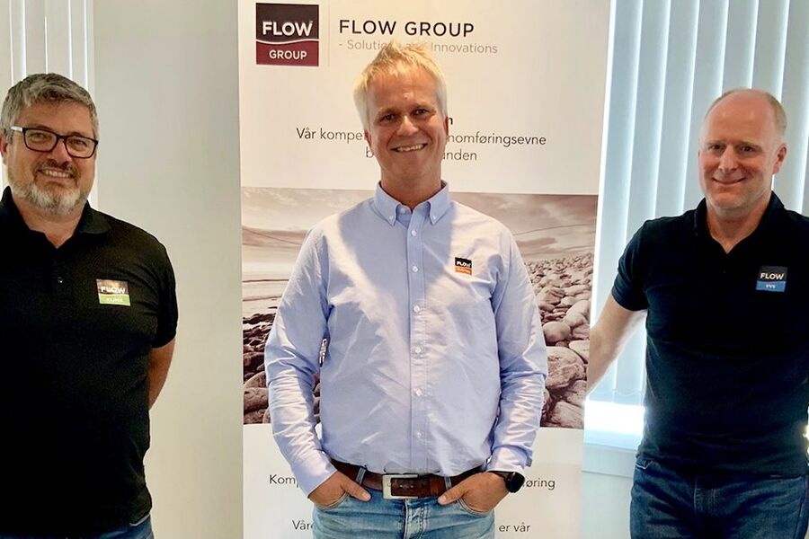 Fra venstre, Bjørn Haagen Andersen (leder for FLOW Bredesen Klima AS), Geir 
Langemyr (leder for FLOW Bredesen Elektro AS) og Øyvind Paulsen (leder for FLOW 
Bredesen VVS AS.