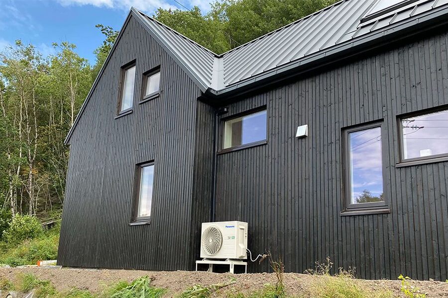 Illustrasjon: Luft-til-luft-varmepumpe.