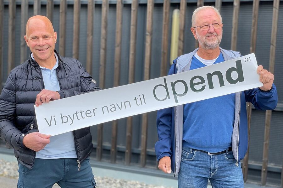 Ola Semb Daglig leder Dpend Eiendom AS og Stein Larsen daglig leder Dpend VVS AS.