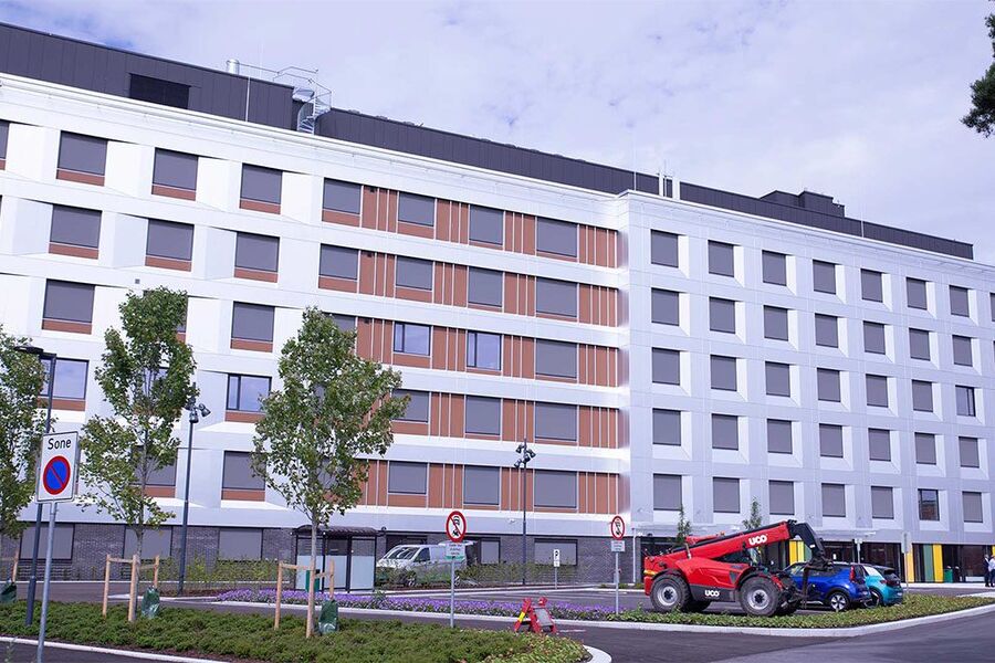 Det nye somatikkbygget ved Sykehuset i Vestfold | Foto: Sykehuset i Vestfold.