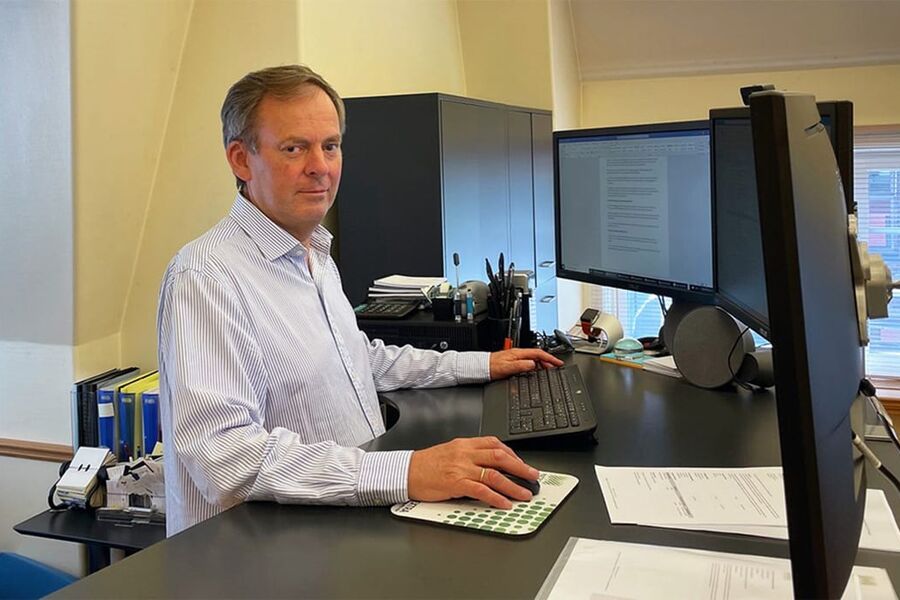 Daglig leder Håvard Hellum i Matrix Insurance.