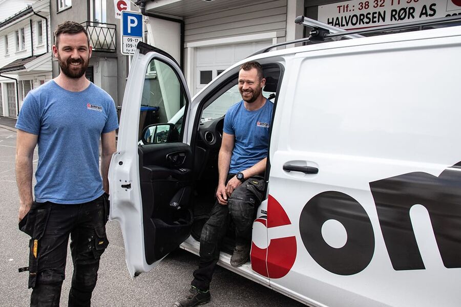 Dan-Christer Virak og Kimmy Nesje tar over driften av Comfort Halvorsen Rør i Flekkefjord.