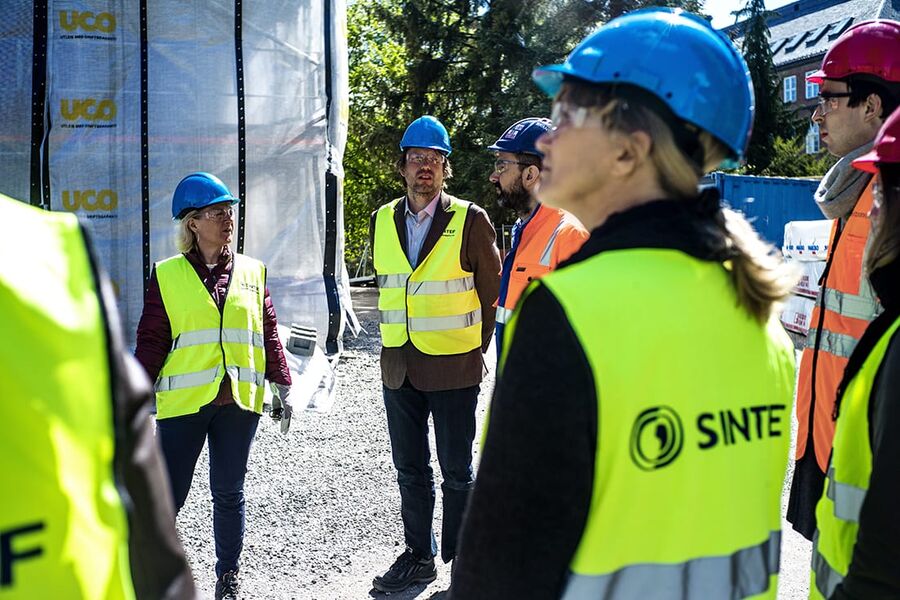 Befaring av Urbygningen.
Byggeplass på Universitetet på Ås.