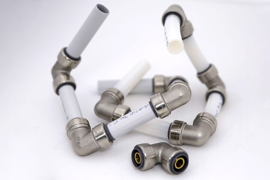 LK lanserer nytt PushFit-sortiment for både PE-X og PAL (Alupex)  One Push Fits All.