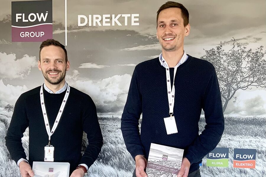 På bildet ser vi fra venstre Steinar Gilja Håland og Christian Stokkeland Pedersen.