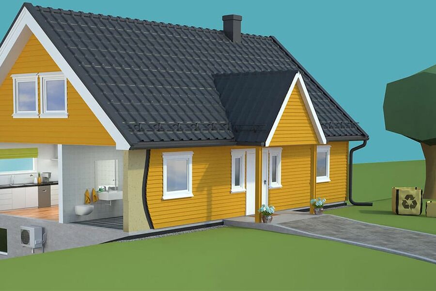 Bruk smartereoppussing.no for å ta smarte valg og gode grep når du pusser opp. Illustrasjon: DiBK