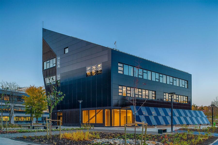 Det nye nullutslippslaboratoriet ligger på Gløshaugen i Trondheim. Foto: Matthias C. Herzog