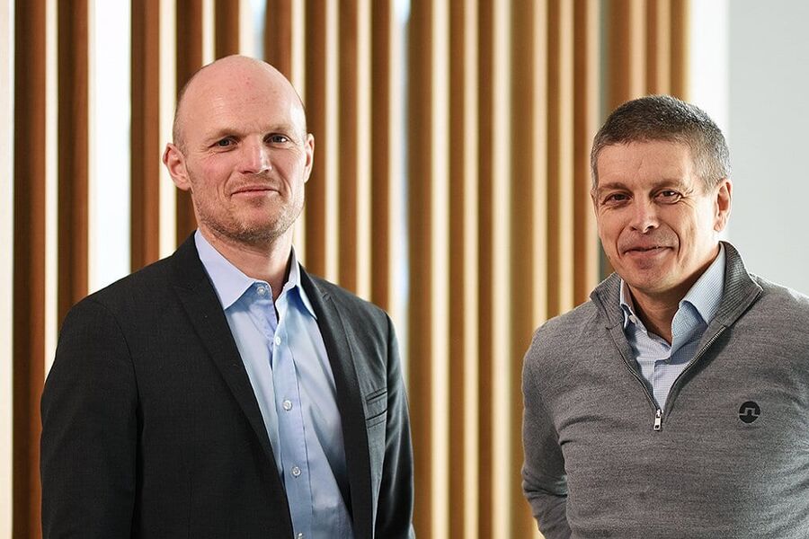 Administrerende direktør i GK Norge, Rune Hardersen og leder av den nye PMO-avdelingen, Jard Bringedal.