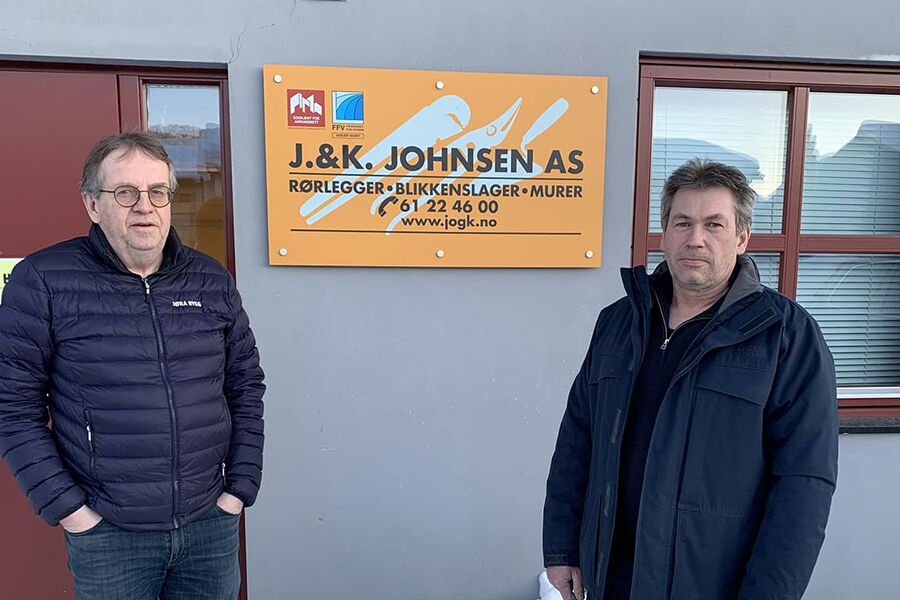 Johan Georg Johnsen og Sten Lie i J&K Johansen AS