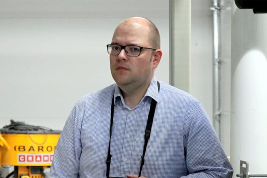 Espen Rønning deltar for Norge i AREA, den europeiske foreningen for kulde- og varmepumpeentreprenører. Foto: Moment Studio