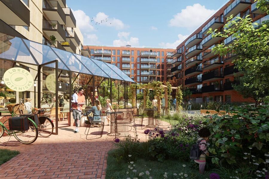 Boligprosjektet Løren botaniske i Oslo.