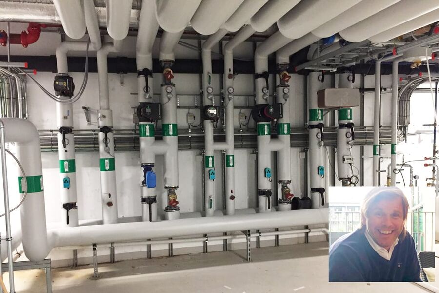 Brynjulf Olsen har startet egen virksomhet, hvor han skal utføre rørmerking og innregulering av VVS-anlegg