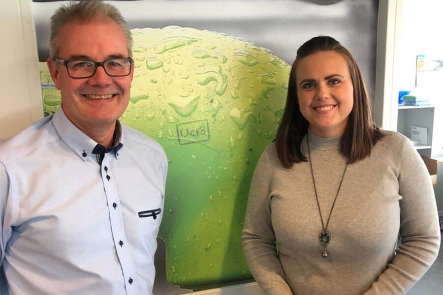  Adm. direktør Bjørn Moen og økonomisjef Marleen Skånvik Størseth er svært fornøyd med situasjonen i Heidenreich om dagen.