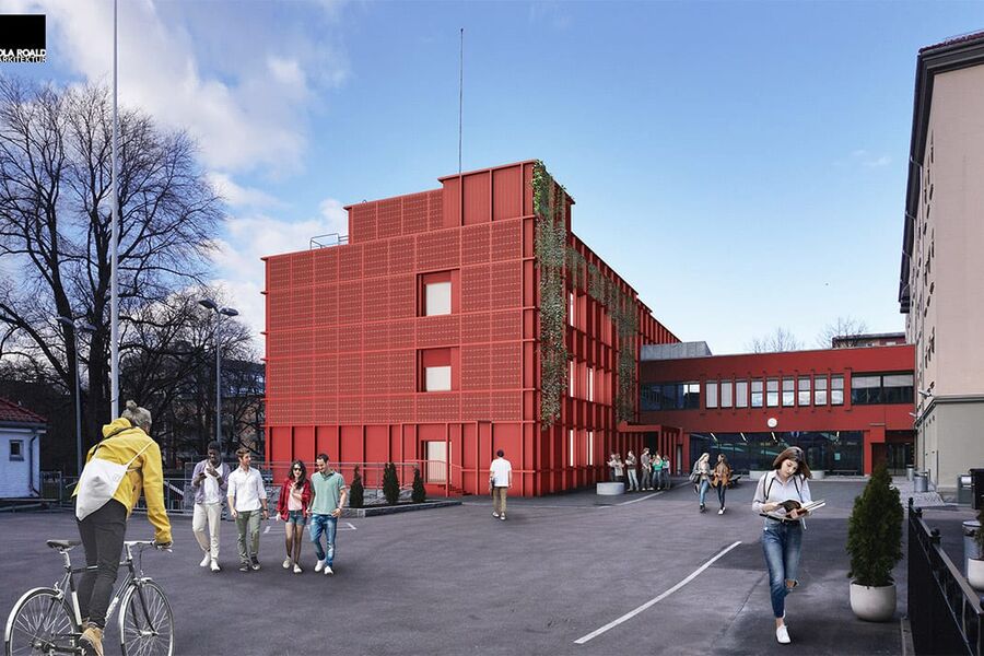 Illustrasjon Sofienberg skole. Foto: Ola Roald AS