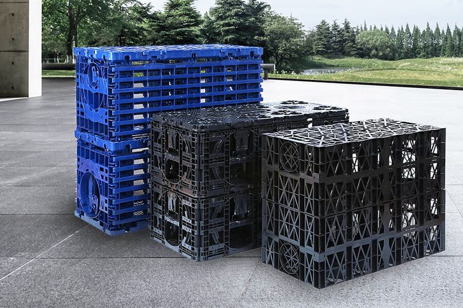 Overvannskassetter. Foto: Norsk Wavin