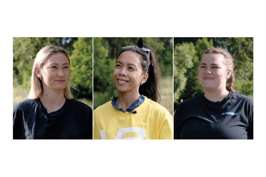 Fra venstre: Maren Nenseth Twang, Jennifer Reyes Luna, Thea Westlie Eldor
