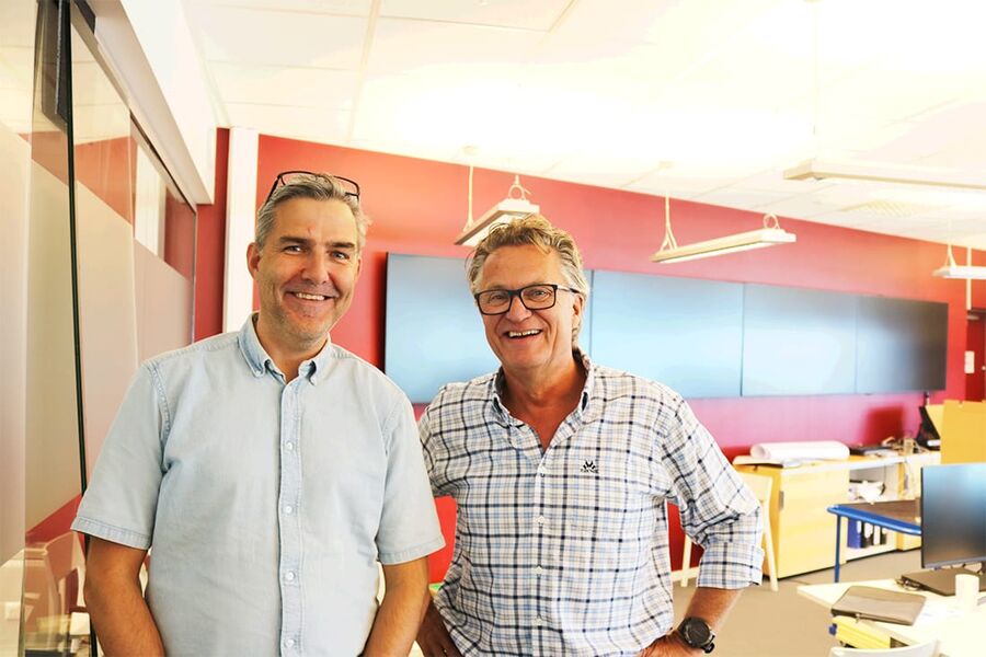 Kjell Kristoffersen og Øystein Bø ser fremt til å tilby komplette løsninger sammen.