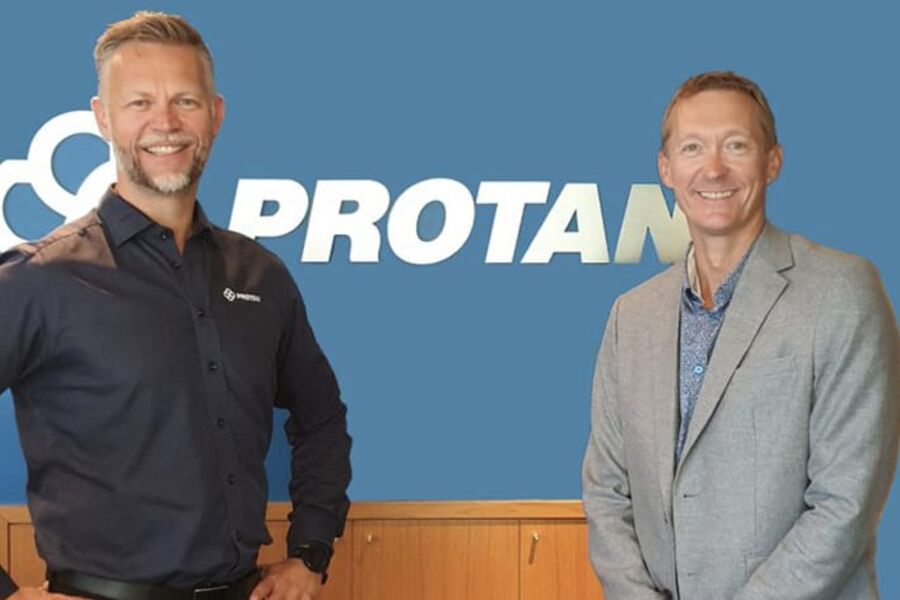 Til venstre: Frank Utheim og Jørn Helle. Foto: Protan