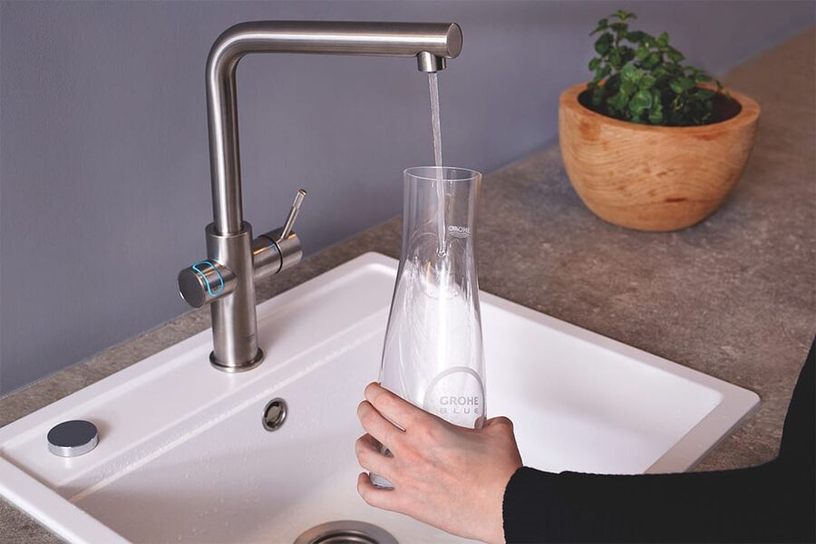 Vannsystemet GROHE Blue er nominert til den tyske bærekraftsprisen for design i 2021.