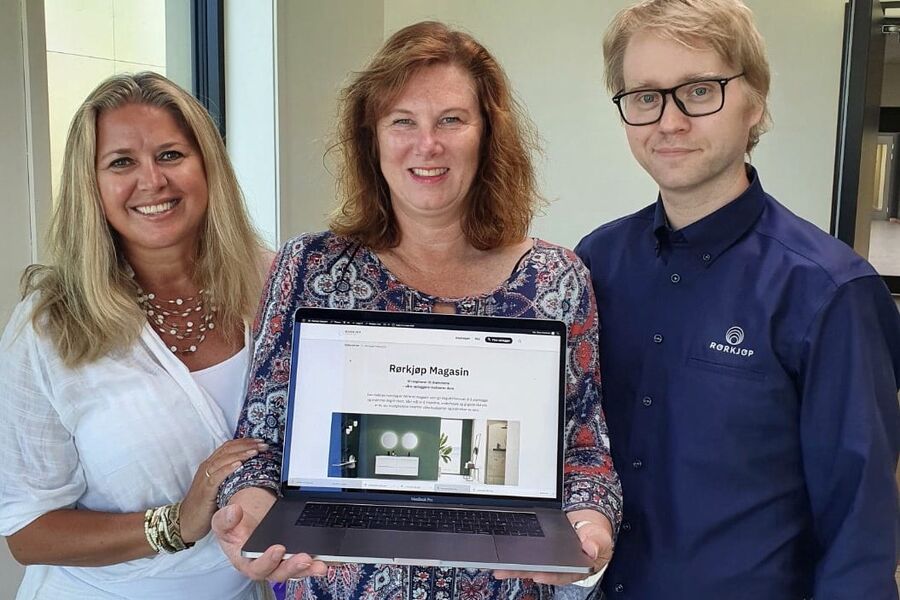 Markeds- og kommunikasjonsdirektør Cecilie Bjørnerud Knap, markedsansvarlig Inger Hanssen og digital innholdsprodusent Einar Vestheim, har brukt koronaperioden
til å utarbeide et nytt digitalt magasin for Rørkjøp.

