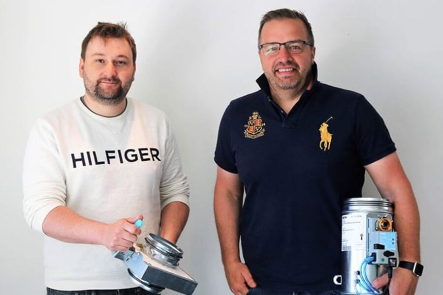 Fra Venstre Lars Marius Bråten og Lasse Stavdal. Foto: Ventistål