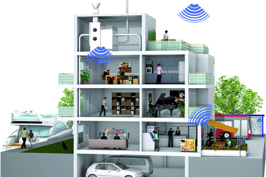 Ved plassering og utforming av bygninger er det en rekke støykilder man må ta hensyn til. Ill.: Sintef 