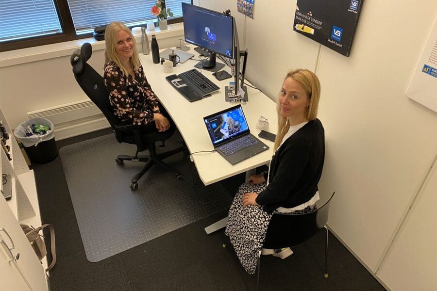 Elise Støle og Pernille Wabakken holder VB Smart-webinar.