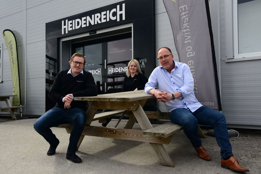 Heidenreich Innlandet tiltrekker seg stadig nye kunder og kan vise til en sterk vekst. Tilbakemeldingene fra kundene forteller at de har riktige priser, en god logistikk, høy fagkompetanse og er trivelige og tilgjengelighet.  Det er et resultat av langsiktig og målbevisst satsing, sier Espen Ekseth, Mari Oustadengen og Kjetil Nordland  henholdsvis distriktssjef, butikkleder Gjøvik,  og VA- nestor i Heidenreich Innlandet. 