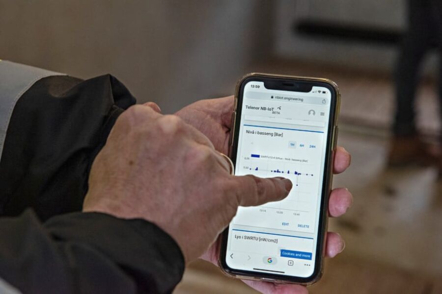 Løsningen overvåker blant annet isdannelse i vassverket og reduserer behovet for manuell inspeksjon