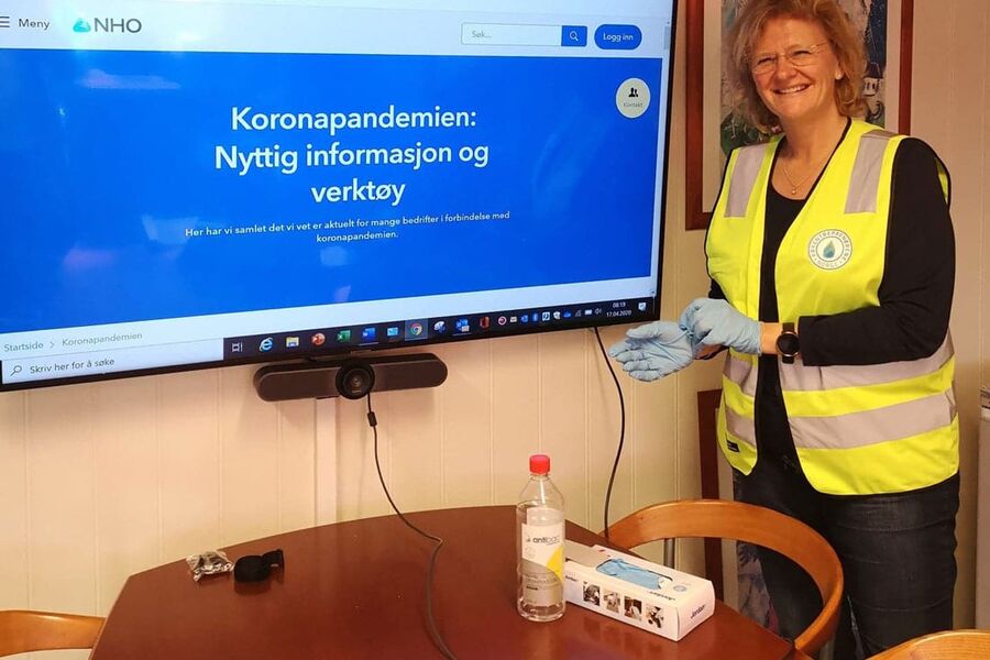 Avdelingsleder Elin Moer Brænne i Rørentreprenørene Norge - Vestfold opplever at rørbransjen i Vestfold kan fortsette omtrent som før, fordi de har vært gode på å gjennomføre effektive smitteverntiltak.