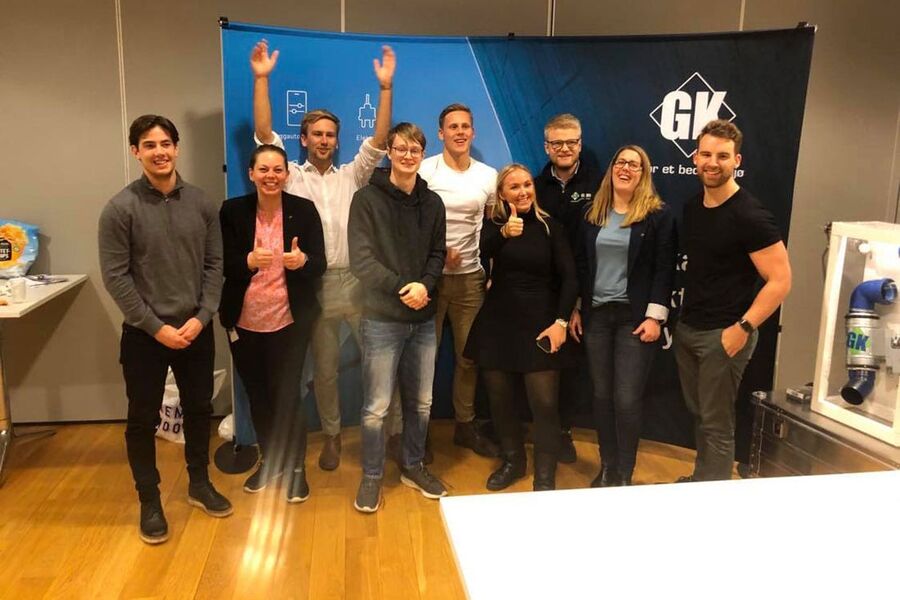 Fra fagdagen. På bildet ser vi fra venstre, Espen Salo(Miljøet), Caroline Kindle(GK), Jonathan Lundblad(Miljøet),
Nicholas Willoughby(Miljøet), Ole Norbeck(Miljøet), Johanna
Olsen(Miljøet), Kyrre Brandt-Madsen(GK), Silje Johnsrud(GK), Benjamin
Borgnes(Miljøet)
