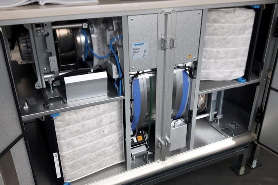 Roterende varmegjenvinnere blir ofte benyttet i ventilasjonsaggregater fordi de kan oppnå meget høy grad av varmegjenvinning.