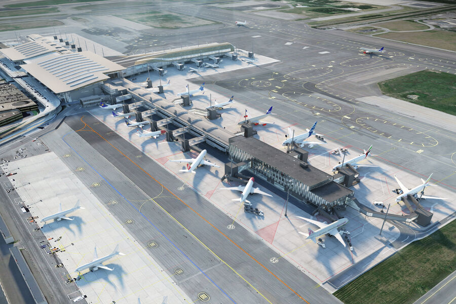 Illustrasjon: Avinor - Nordic Office of Architecture 