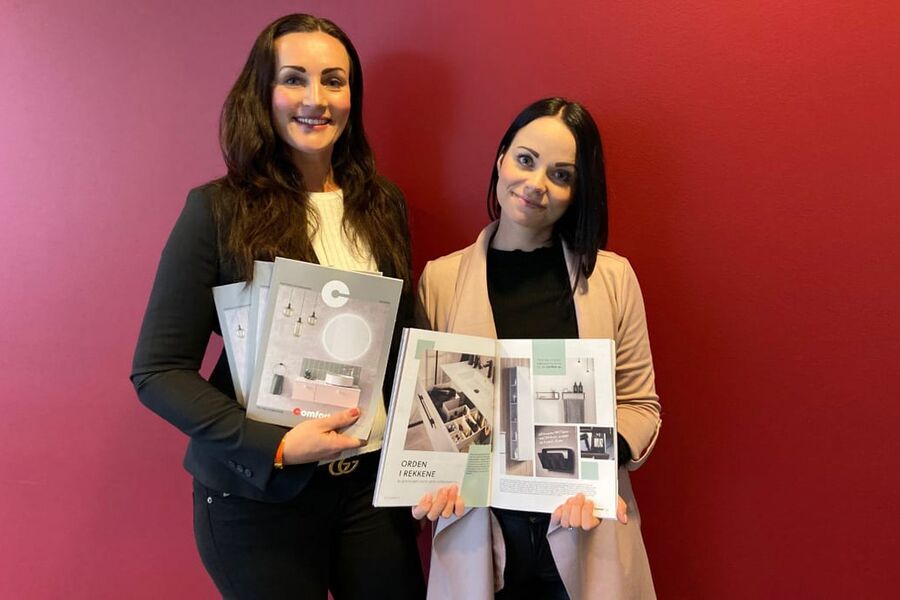 - Målet med magasinet er å inspirere forbrukere, vise muligheter og fremheve Comfort-Kjeden som det tryggeste valget når det gjelder bad, sier , sier Kari Øgle Kjensberg, administrerende direktør og 
Anette Roksti, markedsansvarlig i Comfort-kjeden.
