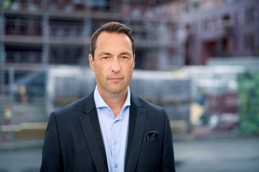 Adm.direktør Johan Bruun i Usbl forteller at de snart er klare for å lansere Usbl's første miljøsertifiserte boligprosjekt i Lillestrøm.