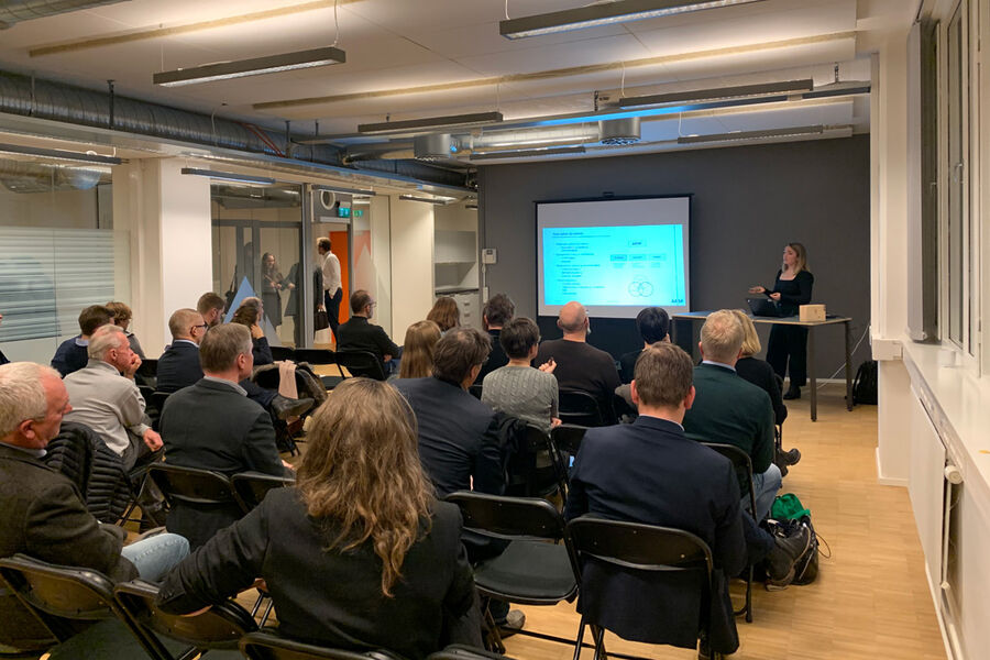 Mange var tilstede for å høre om gode forretningsmuligheter i bærekraftig by- og eiendomsutvikling